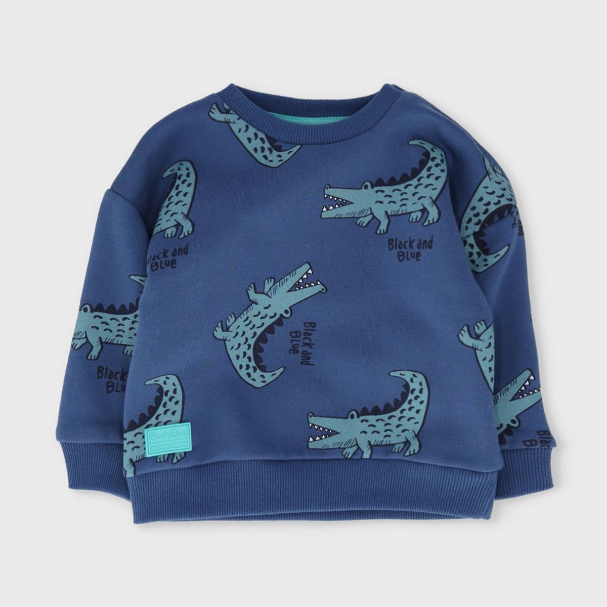 BLACK AND BLUE - Buzo bebé con cocodrilos azul  Black and Blue
