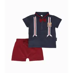 BLACK AND BLUE - Conjunto recién nacido con diseño azul