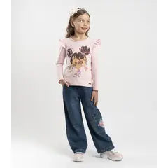 LIMONADA - Jeans niña recto azul