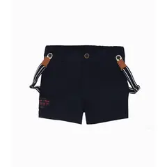 BLACK AND BLUE - Bermuda bebé con suspensores azul marino