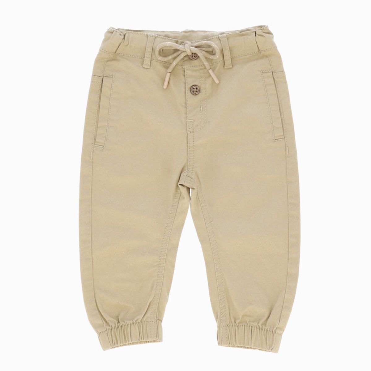 BLACK AND BLUE - Pantalón bebé jogger beige Black and Blue
