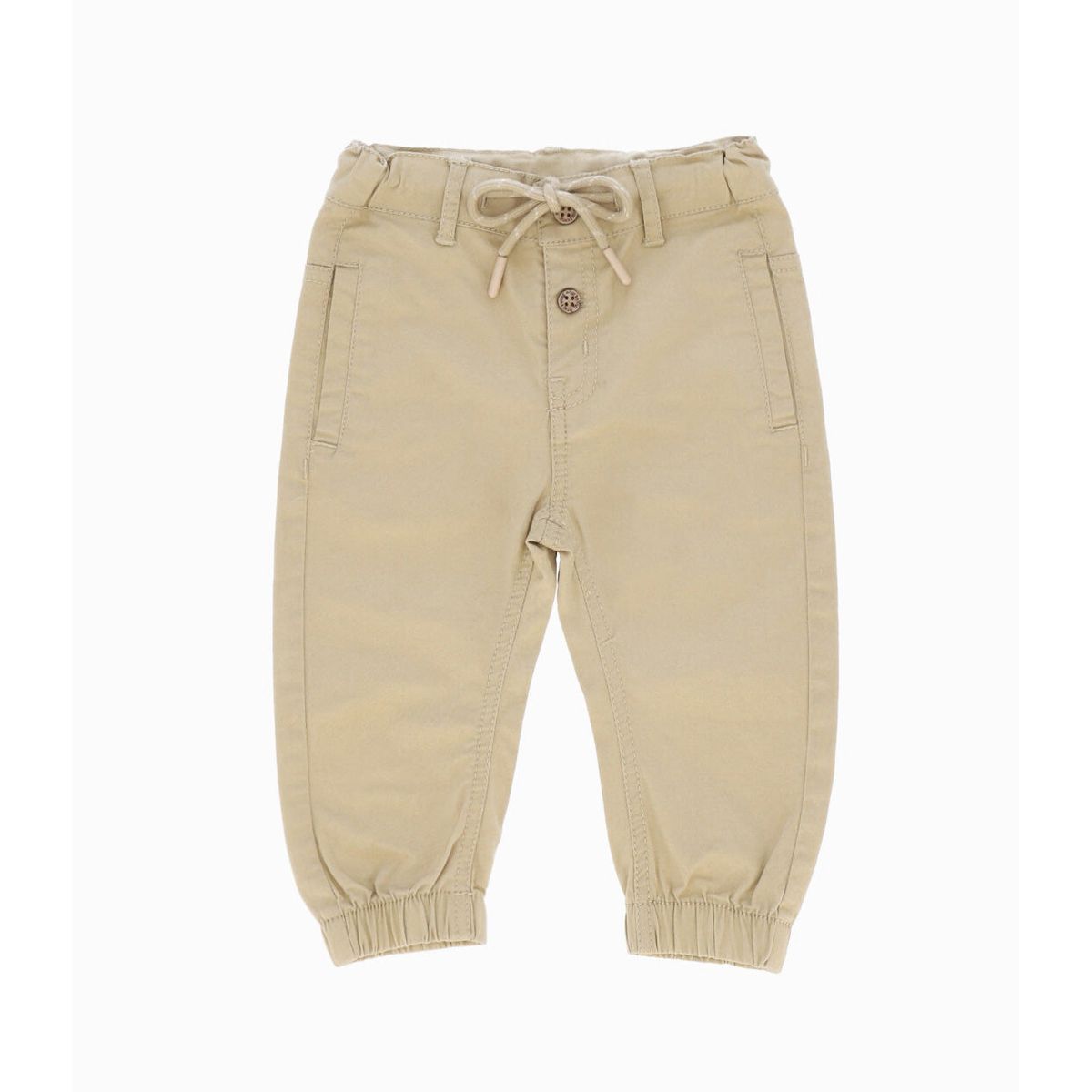 BLACK AND BLUE - Pantalón bebé jogger beige Black and Blue