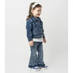 LIMONADA - Jeans bebé acampanados azul