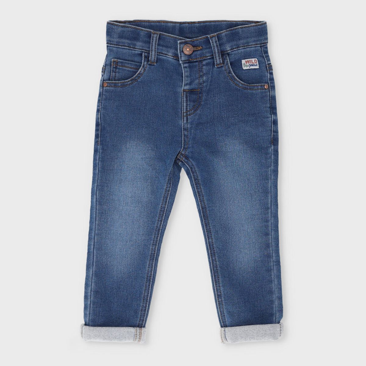 BLACK AND BLUE - Jeans bebé recto celeste Black and Blue