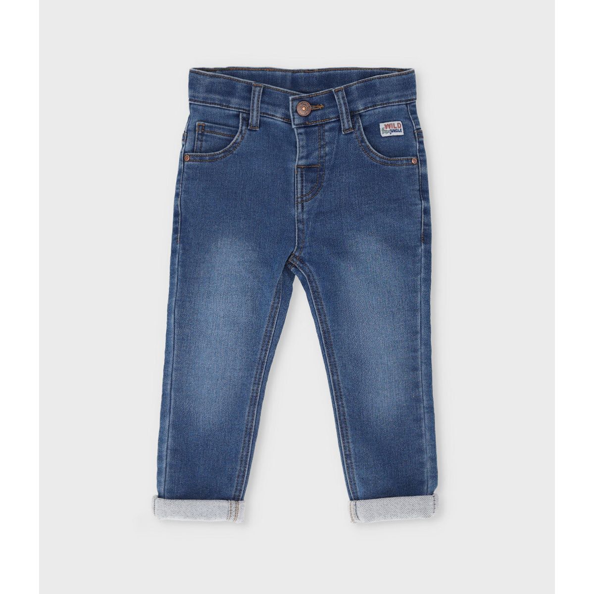 BLACK AND BLUE - Jeans bebé recto celeste Black and Blue