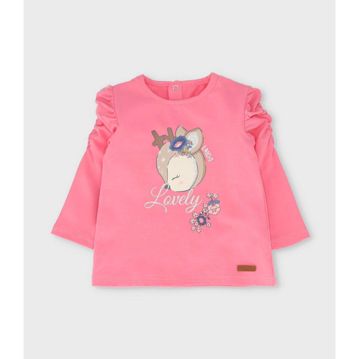 LIMONADA - Polera manga larga bebé con ciervo coral Limonada