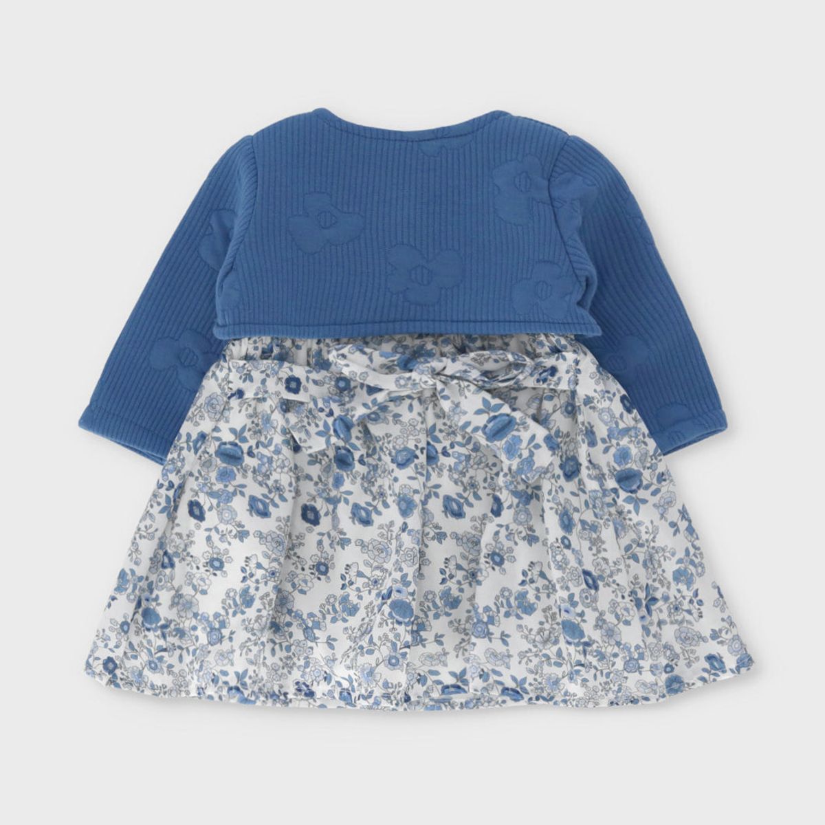 LIMONADA - Vestido recién nacida floreado celeste Limonada