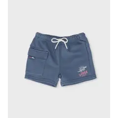 BLACK AND BLUE - Bermuda bebé cargo azul
