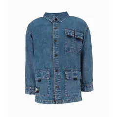 BLACK AND BLUE - Camisa manga larga niño básica azul