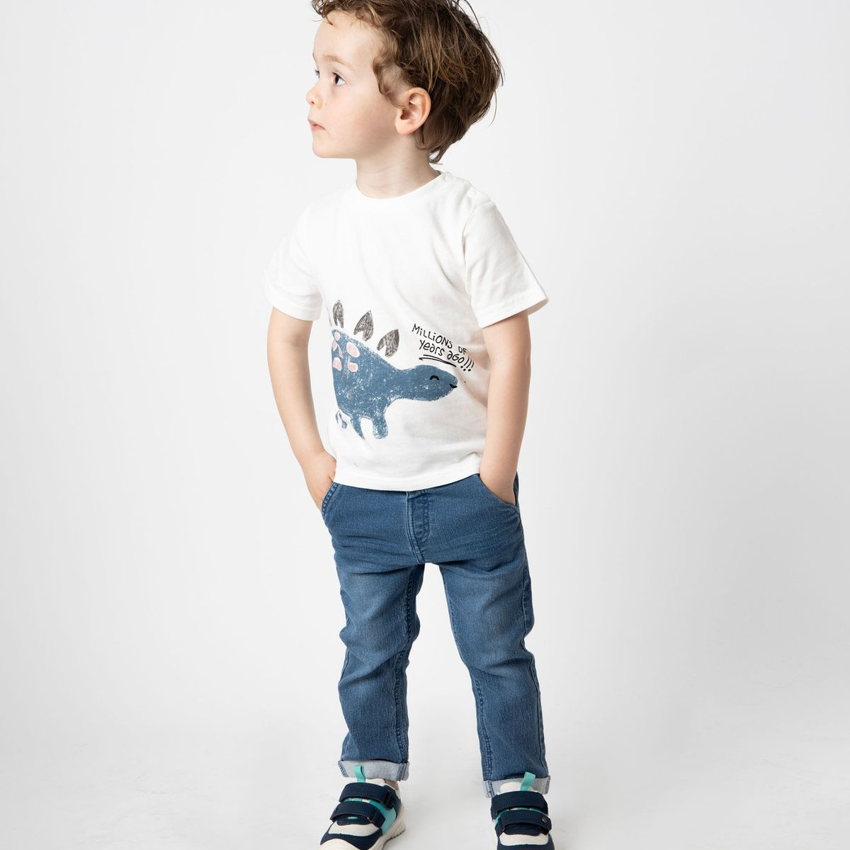 BLACK AND BLUE - Jeans bebé recto celeste Black and Blue