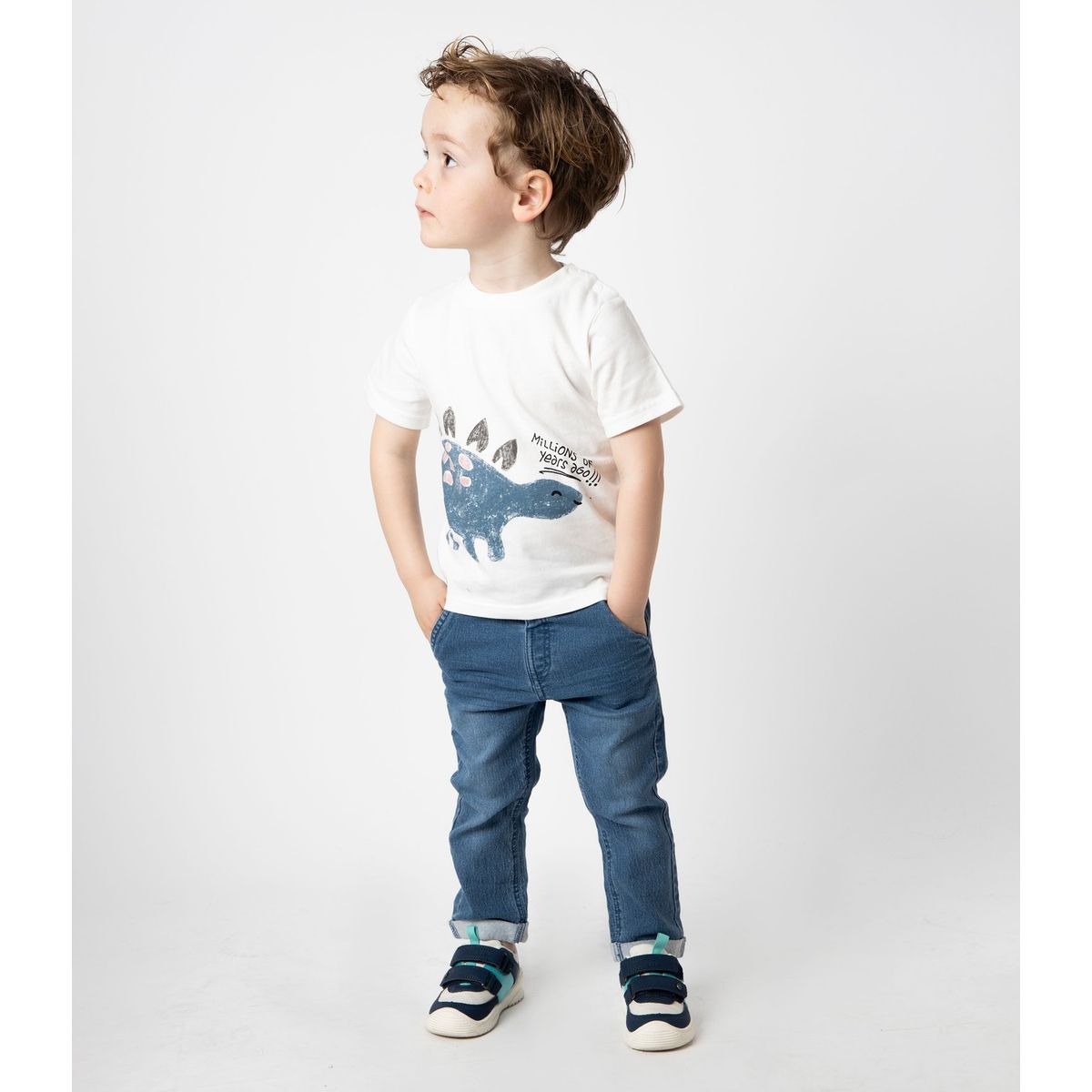 BLACK AND BLUE - Jeans bebé recto celeste Black and Blue