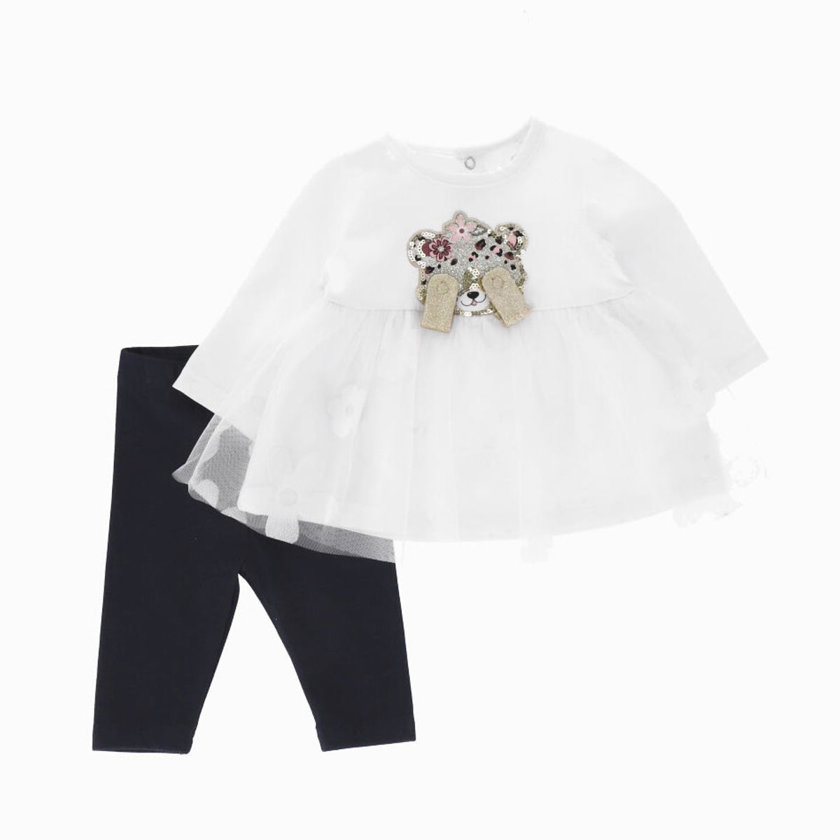 LIMONADA - Conjunto recién nacida con tul blanco Limonada