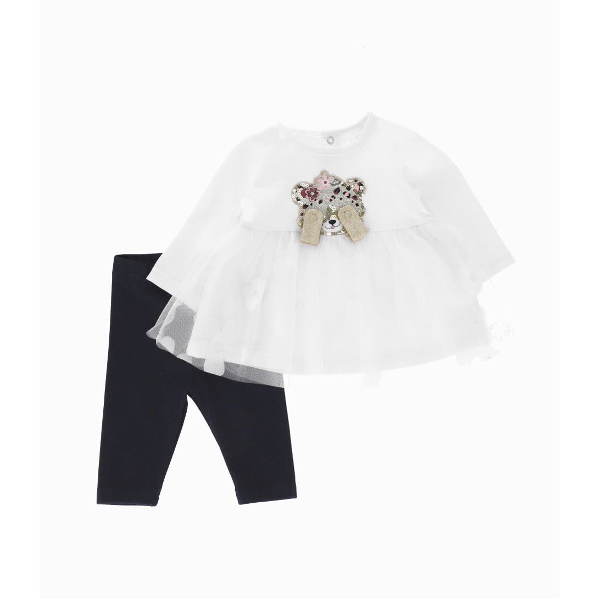 LIMONADA - Conjunto recién nacida con tul blanco Limonada