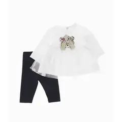 LIMONADA - Conjunto recién nacida con tul blanco