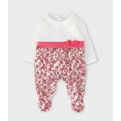 LIMONADA - Enterito recién nacida con flores coral