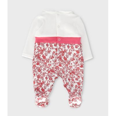 Imagen 2 del producto Enterito recién nacida con flores coral