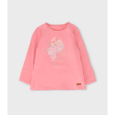 Imagen 2 del producto Polera manga larga niña con estampado coral