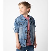 Chaqueta niño denim azul