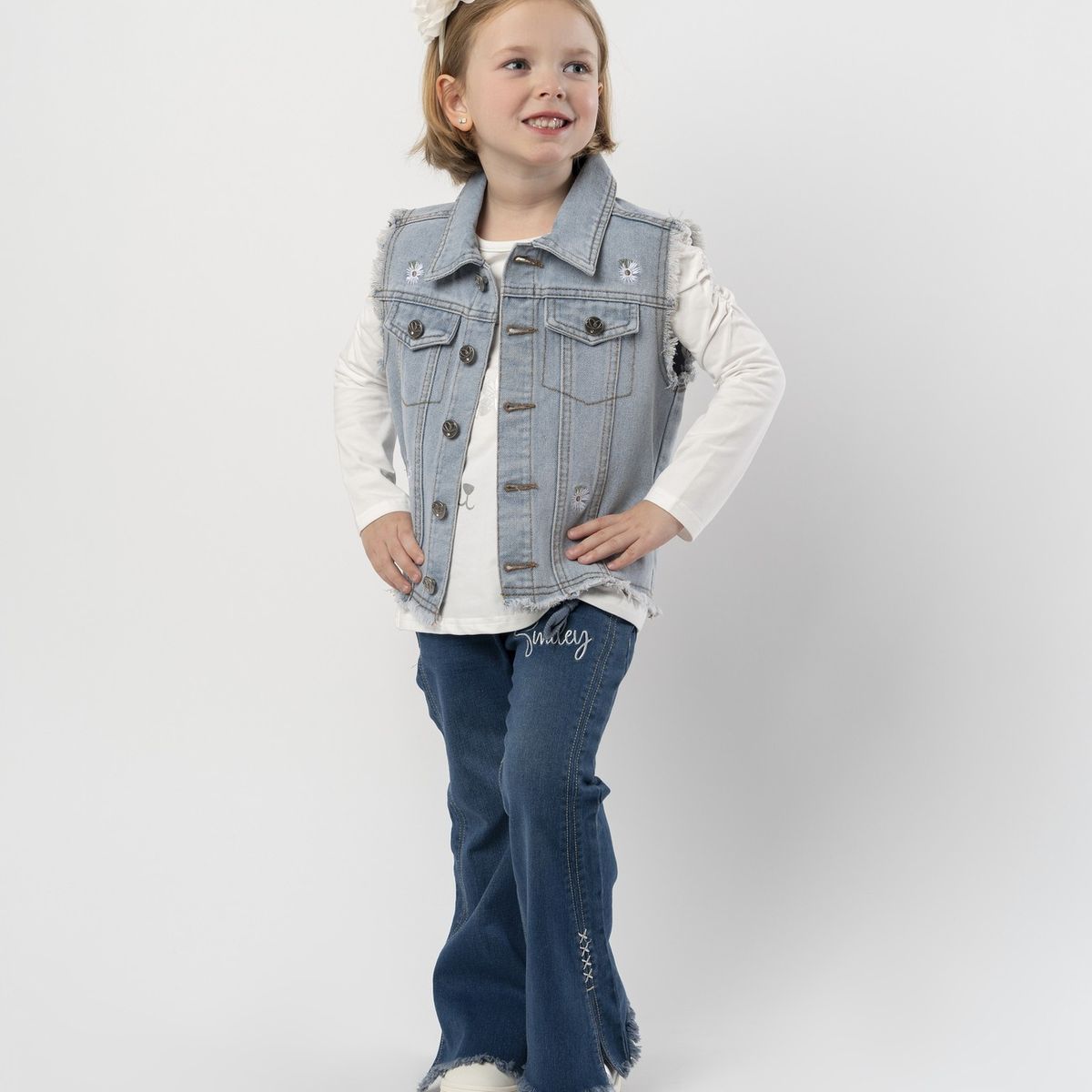 LIMONADA - Jeans niña flare azul Limonada