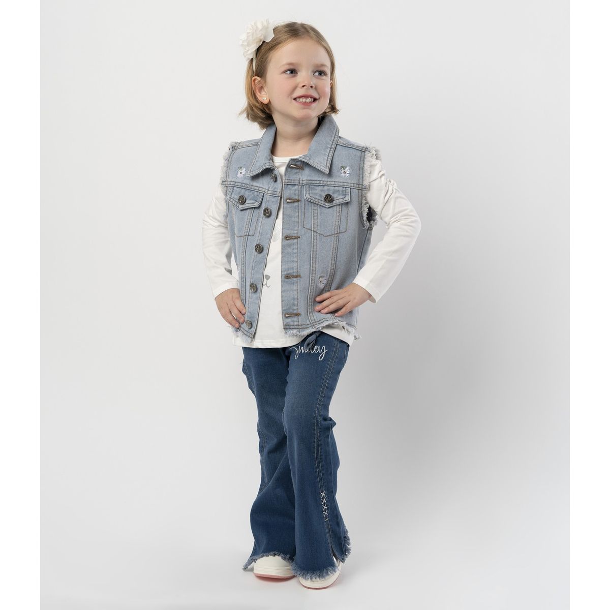 LIMONADA - Jeans niña flare azul Limonada