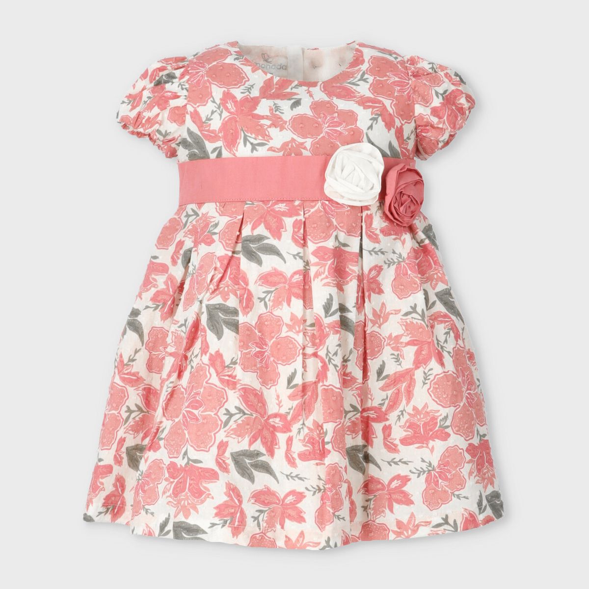 LIMONADA - Vestido bebé floreado coral Limonada