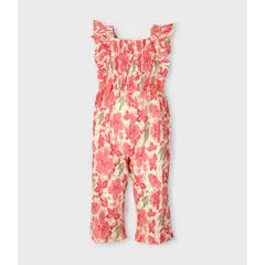 LIMONADA - Enterito bebé floreado coral