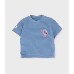 BLACK AND BLUE - Polera manga corta bebé con diseño azul