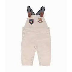 BLACK AND BLUE - Jardinera recién nacido con osito beige