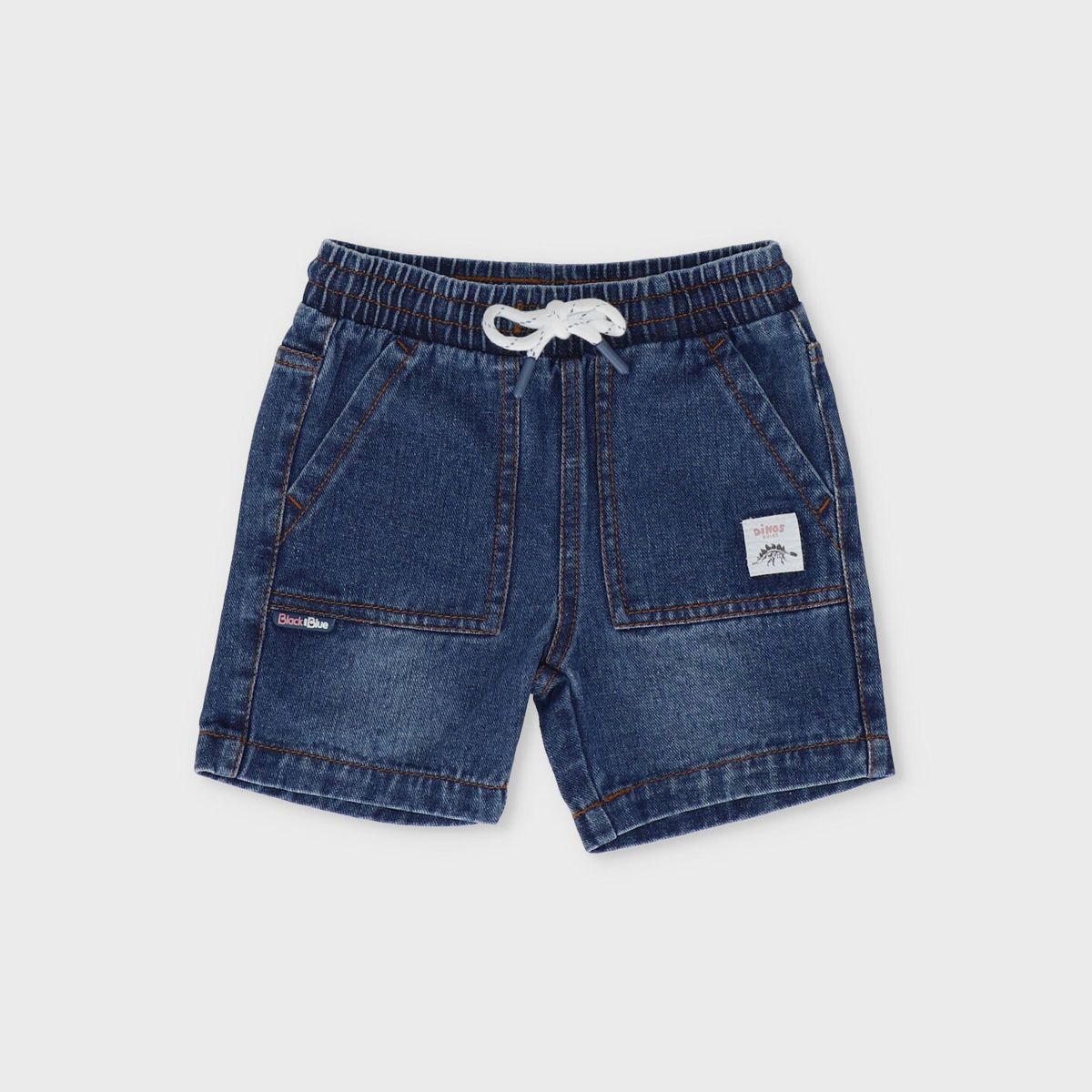 BLACK AND BLUE - Bermuda bebé denim azul Black and Blue