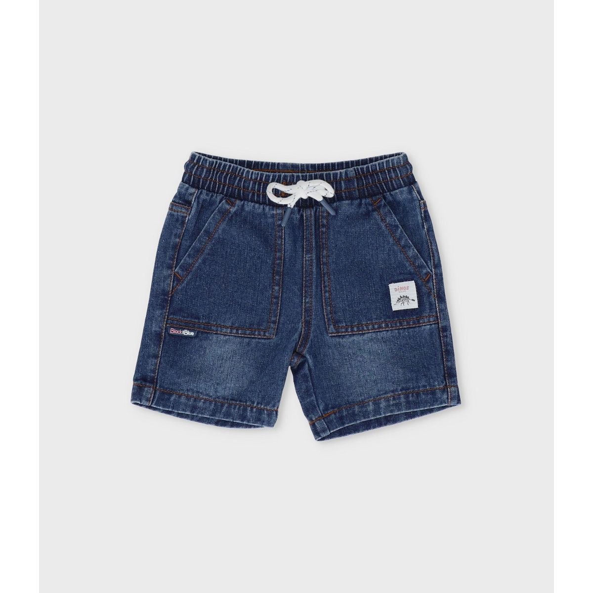 BLACK AND BLUE - Bermuda bebé denim azul Black and Blue