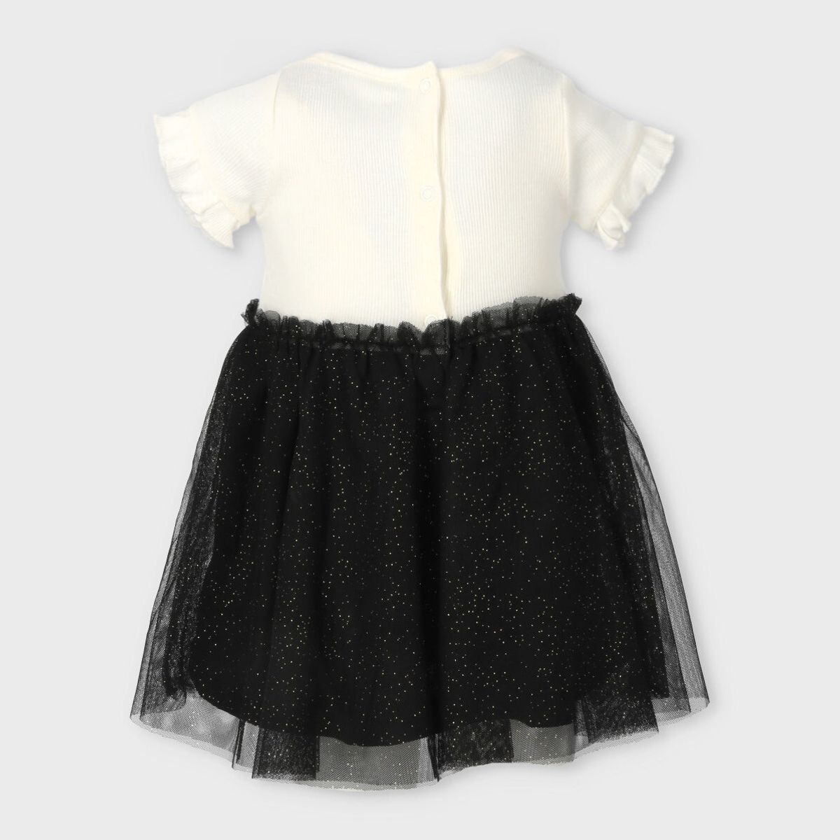 LIMONADA - Vestido bebé acanalado negro Limonada
