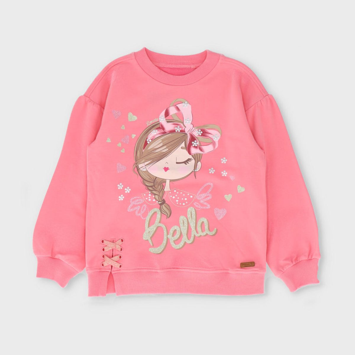 LIMONADA - Polerón niña con estampado coral Limonada