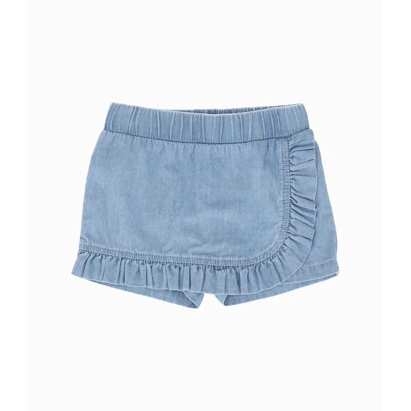 4KIDS - Short bebé falda short celeste 4 Kids