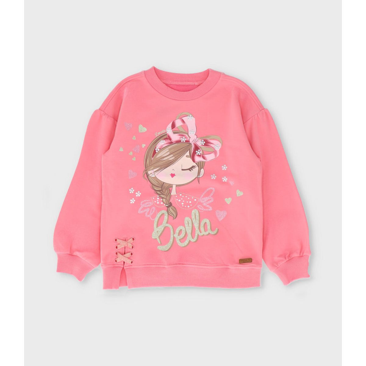 LIMONADA - Polerón niña con estampado coral Limonada