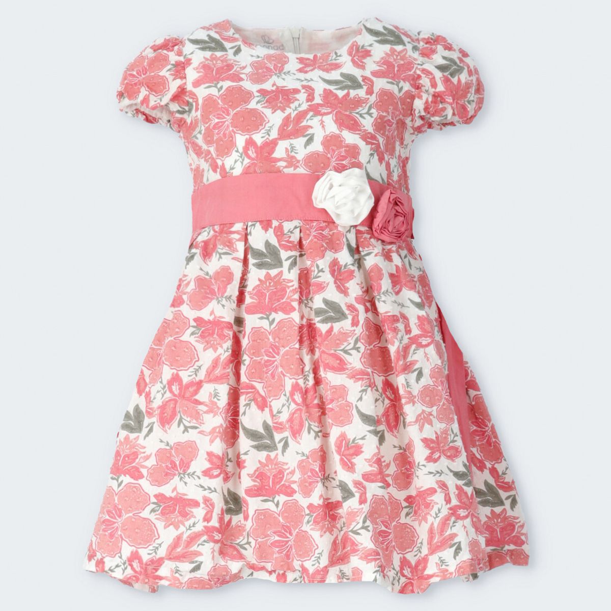 LIMONADA - Vestido niña floreado coral Limonada