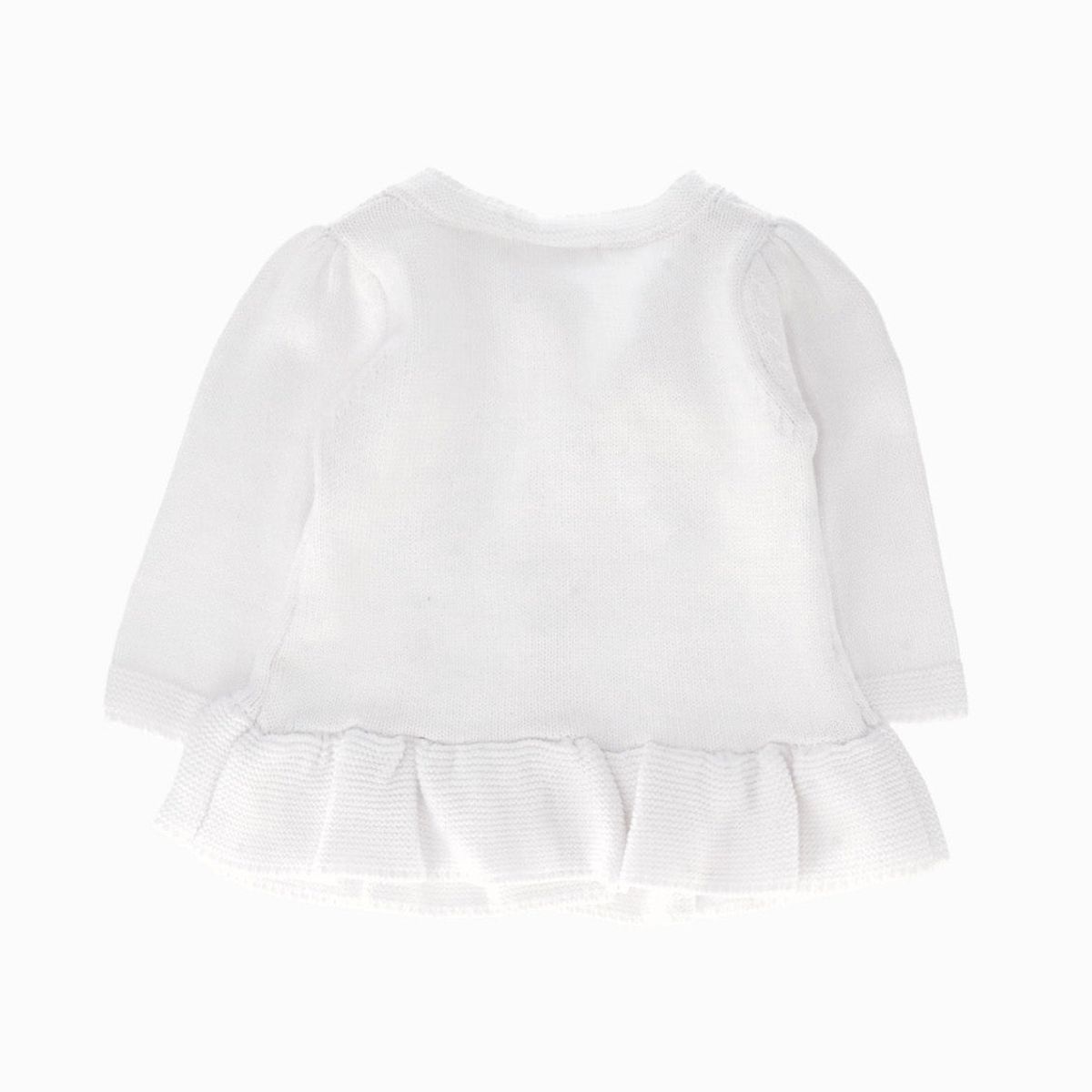 LIMONADA - Chaleco recién nacida trenzado blanco Limonada