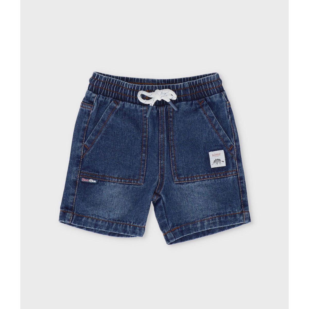 BLACK AND BLUE - Bermuda niño denim azul Black and Blue