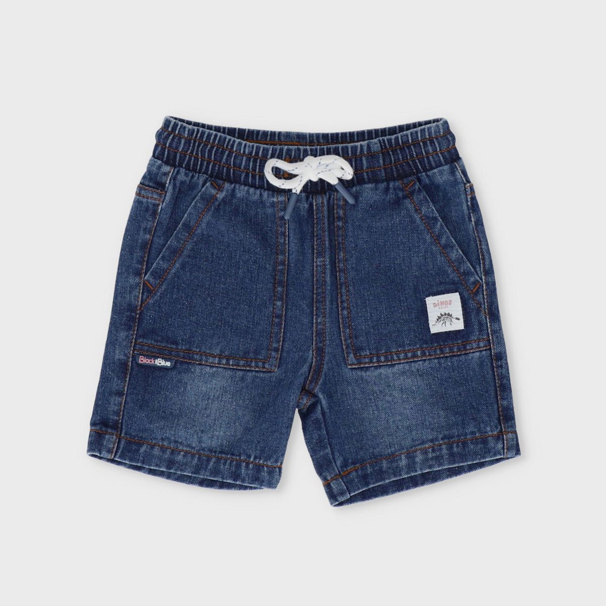 BLACK AND BLUE - Bermuda niño denim azul Black and Blue