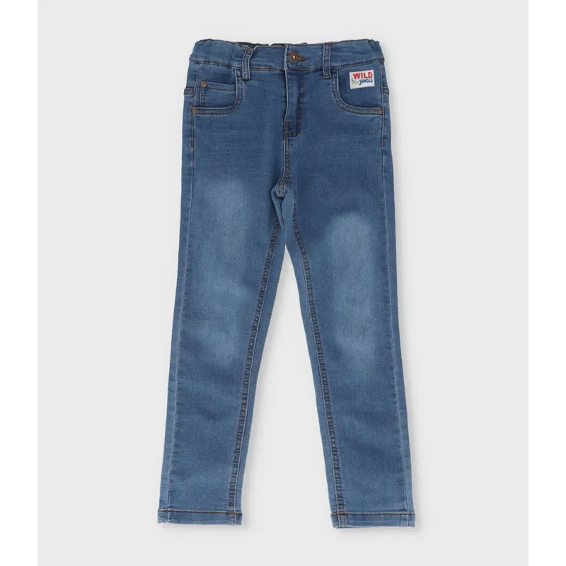 BLACK AND BLUE - Jeans niño recto celeste Black and Blue
