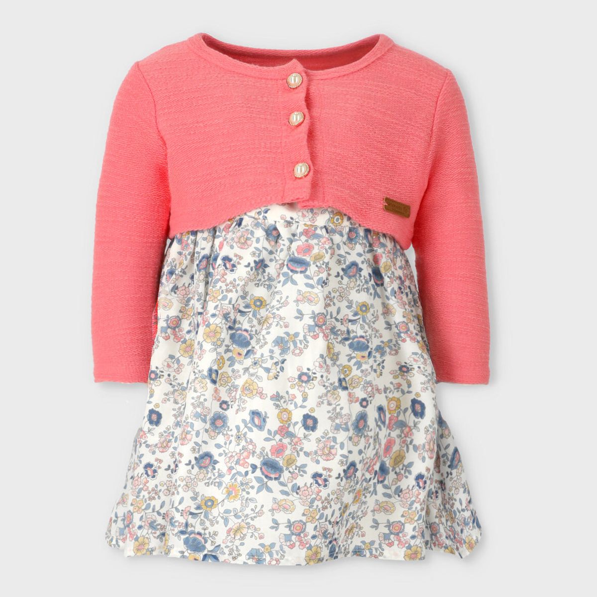 LIMONADA - Vestido bebé floreado coral Limonada