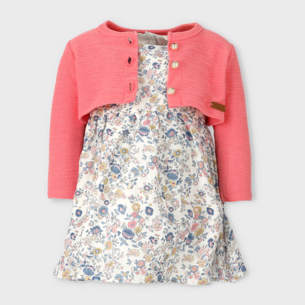 LIMONADA - Vestido bebé floreado coral Limonada