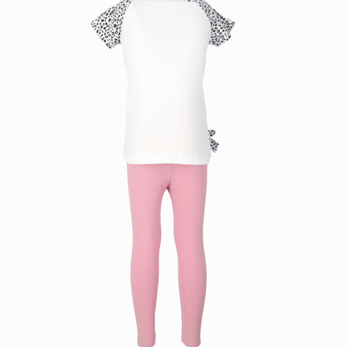 LIMONADA - Conjunto niña con lazo blanco Limonada