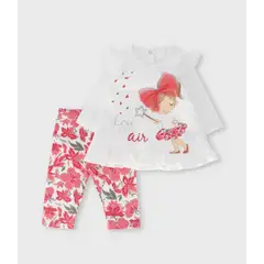 LIMONADA - Conjunto recién nacida con estampado coral