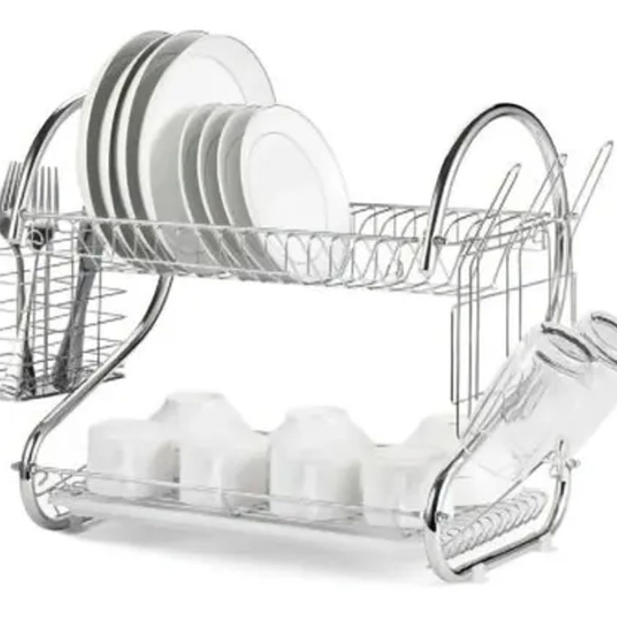 GENERICO - Secador De Platos Escurridor Acero Inoxidable