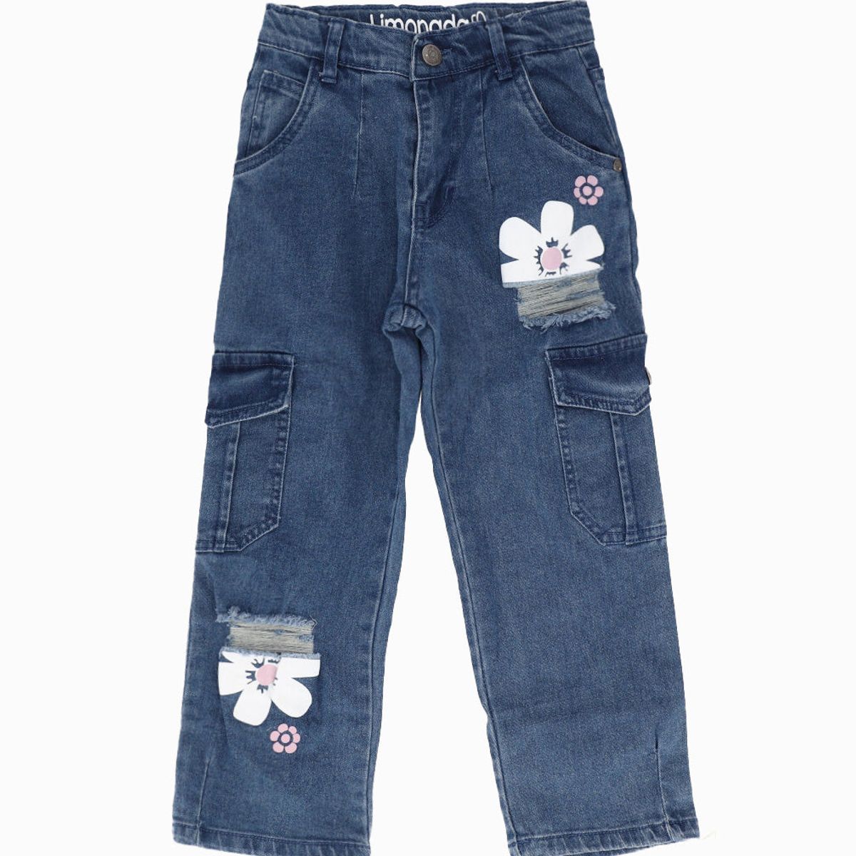 LIMONADA - Jeans niña cargo celeste Limonada