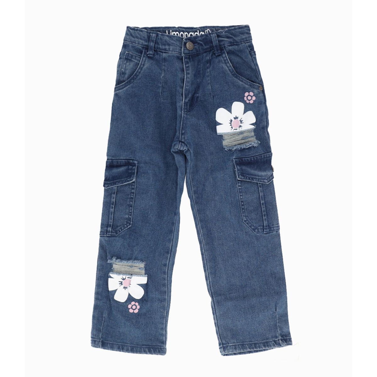 LIMONADA - Jeans niña cargo celeste Limonada
