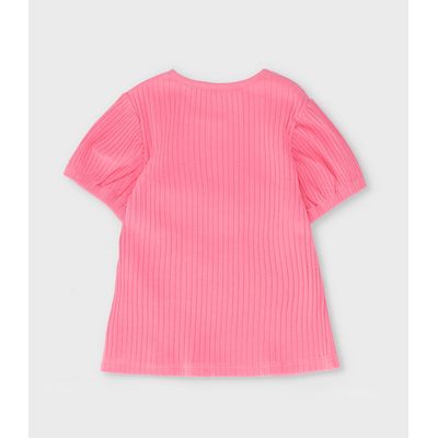 Imagen 2 del producto Polera manga corta niña acanalada coral