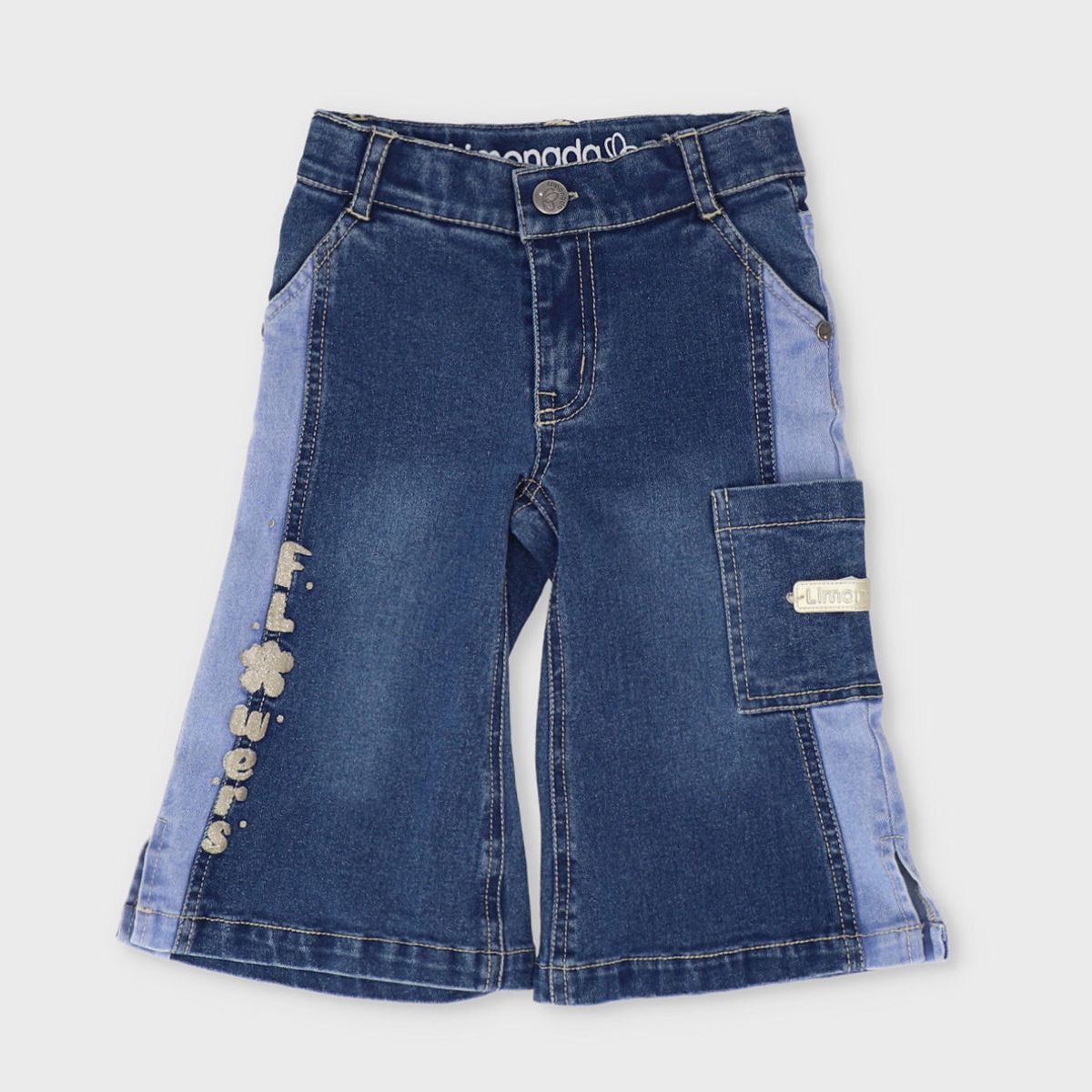 LIMONADA - Jeans bebé bicolor azul Limonada