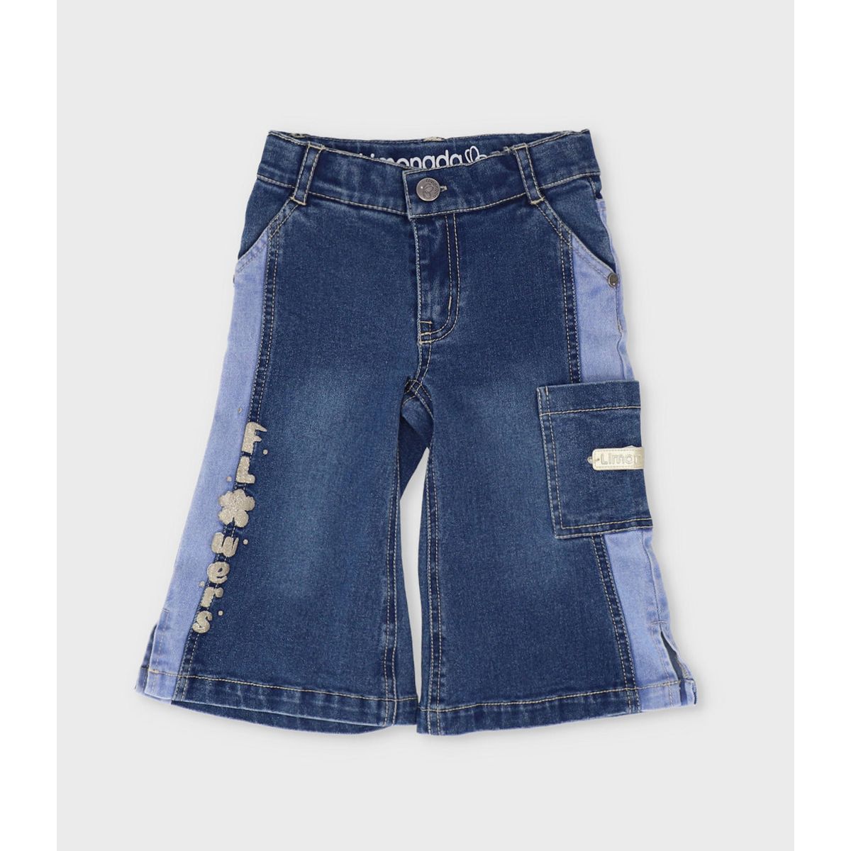 LIMONADA - Jeans bebé bicolor azul Limonada