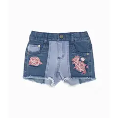 LIMONADA - Short bebé bicolor celeste